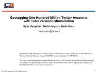 Geotagging One Hundred Million Twitter Accounts with Total Variation Minimization