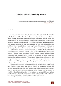 Reference, Success and Entity Realism
