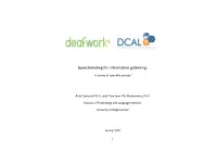 Speechreading for Information Gathering