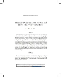 The Rule of Christian Faith, Practice, and Hope: John