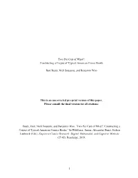Two Per Cent of What?: Constructing a Corpus of Typical American Comic Books Bart Beaty, Nick Sousanis, and Benjamin Woo This Is