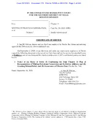 WHITING PETROLEUM CORPORATION, ) Case No