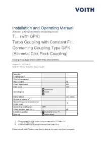 Installation and Operating Manual