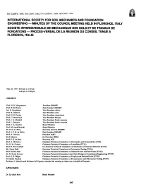 Minutes of the Council Meeting Held In