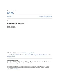The Rhetoric of Sacrifice