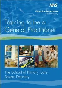 Training to Be a General Practitioner