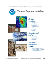 Hazards Support Activities T