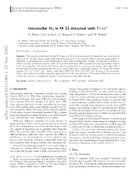 Interstellar H2 in M 33 Detected with Fuse
