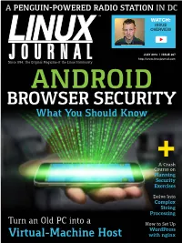 Linux Journal | July 2016 | Issue