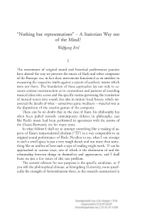“Nothing but Representations” – a Suµrezian Way out of the Mind? Wolfgang Ertl