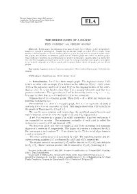 The Merris Index of a Graph∗