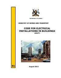 B1 Code for Electrical Installations in Buildings