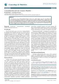 Cannabinoids and the Urinary Bladder