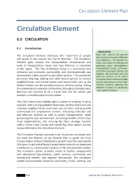 Circulation Element Plan