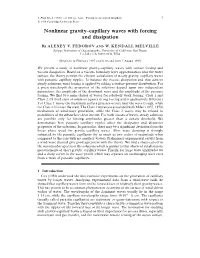 Nonlinear Gravity–Capillary Waves with Forcing and Dissipation