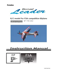 R/C Model for F3A Competition Biplane