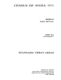 Standard Urban Areas, Part II-A, Series-22, West Bengal