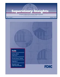 Supervisory Insights