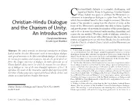 Christian-Hindu Dialogue and the Charism of Unity