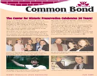 Common Bond Newsletter Fall 2004 Web.Qxd
