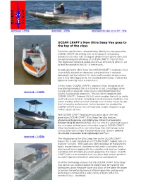 OCEAN CRAFT's New Ultra Deep Vee Goes to the Top of the Class