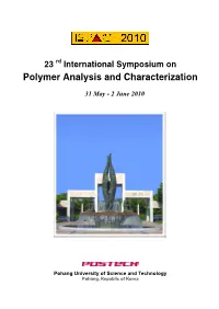 Polymer Analysis and Characterization