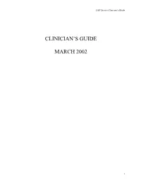 C&P Service Clinician's Guide