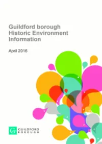 Historic Environment Information 3 Introduction 3 Designation 3 Listed Buildings 3 Locally Listed Buildings 4
