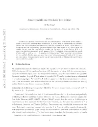 Some Remarks on Even-Hole-Free Graphs