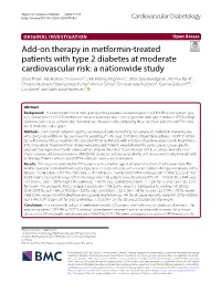 Add-On Therapy in Metformin-Treated Patients with Type 2 Diabetes At