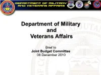 Department of Military and Veterans Affairs
