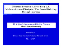 Nathaniel B, Actuarial 2017