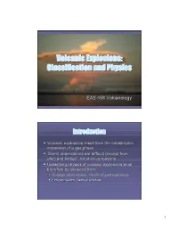 Volcanic Explosions: Classification and Physics