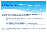 1. Introduction: WGTP Project Goals