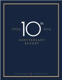 10Th Anniversary Report