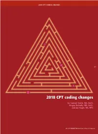 2018 Cpt Coding Changes