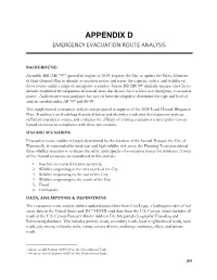 Appendix D (Emergency Evacuation Route Analysis)