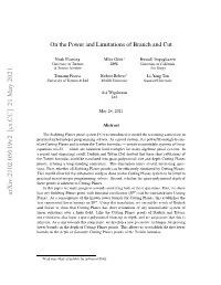 Arxiv:2102.05019V2 [Cs.CC] 21 May 2021 Lns Sacneuneo H Nw Oe Onsfrcuttin for Bounds on Lower Bounds Known Lower the Exponential of ﬁrst Consequence a As Planes