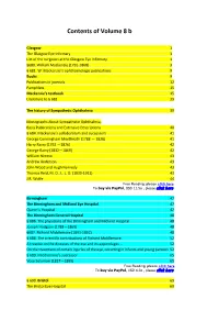 Contents of Volume 8 B