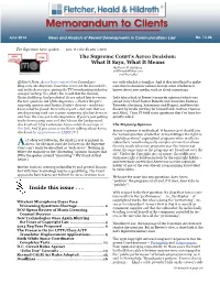 Memorandum to Clients June 2014