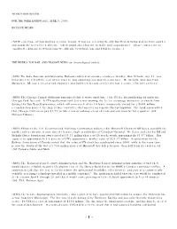 WEEKLY RAIL REVIEW for the WEEK ENDING SAT, APRIL 8, 2006 by DAVE MEARS (NOTE – to Those of You Working in Rail Or Transit: If