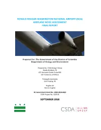 DCA Aviation Noise Assessment Comprehensive Report Sep2018