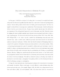 Evaluating Prolongation in Extended Tonality