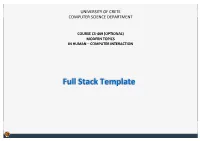 Full Stack Template Full Stack?