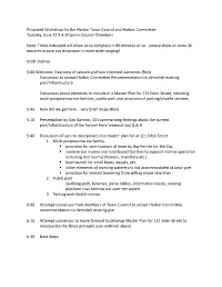 Packet for Workshop with Harbor Committee