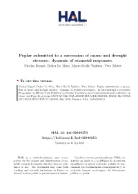 Poplar Submitted to a Succession of Ozone and Drought Stresses : Dynamic of Stomatal Responses