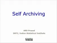 Self Archiving