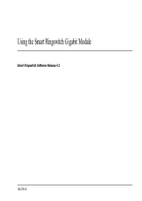 Using the Smart Ringswitch Gigabit Module