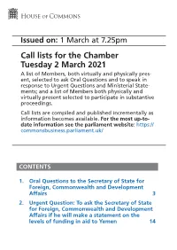 View Call Lists: Chamber (Large Print) PDF