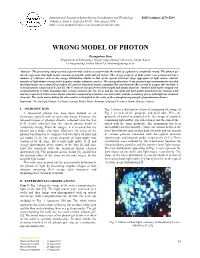 Wrong Model of Photon